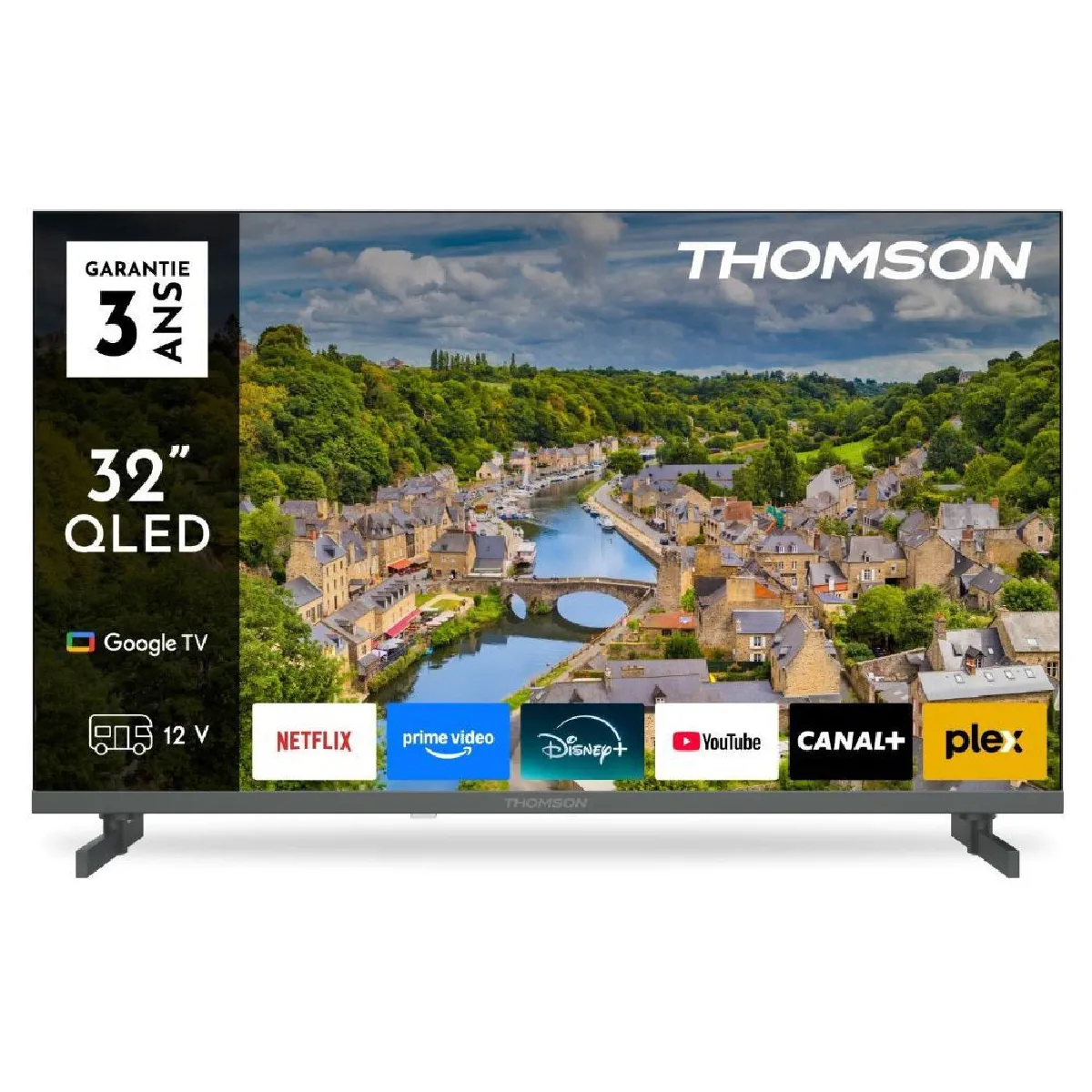32FQG3S15C QLED avec adaptateur 12V Camping FHD 60Hz 60cm 2025 - vue 4