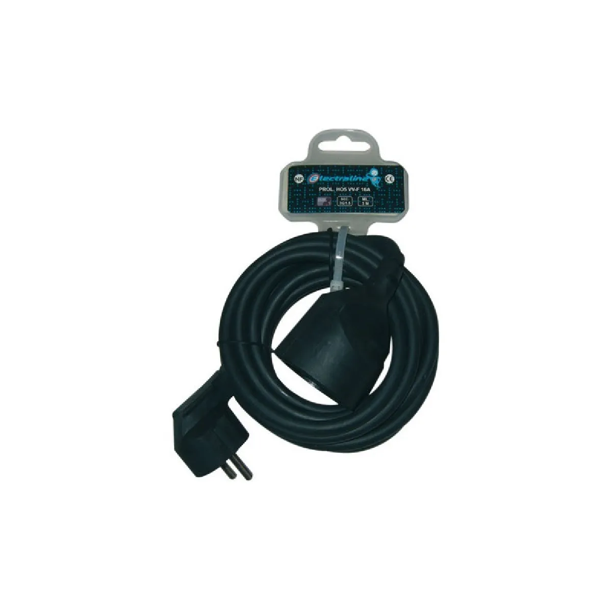 ELECTRALINE PROLONGATEUR 3G1.5MM2 NOIR 3M 20848042