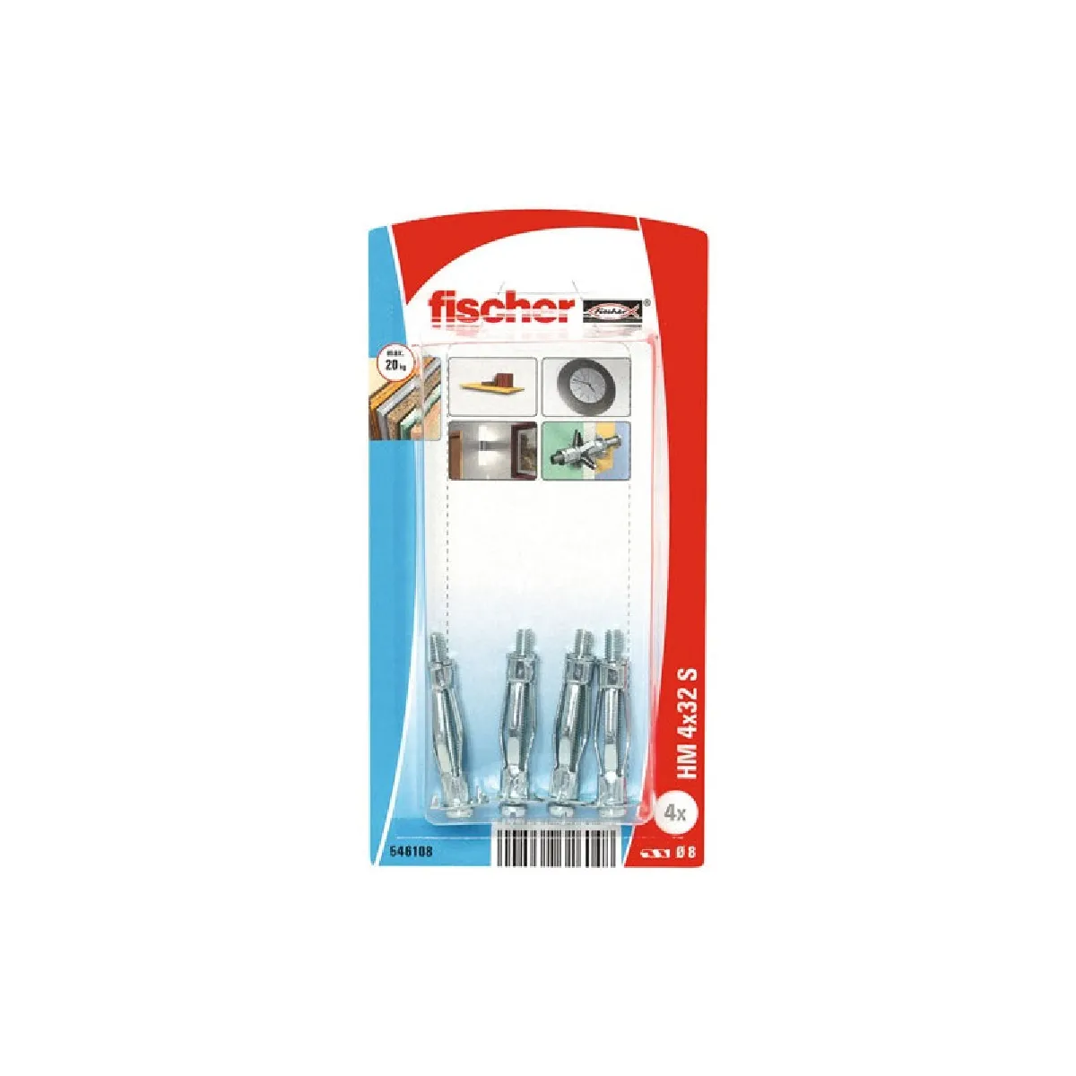 CHEVILLE CORPS CREUX HM4X32S10K NV 10 BL - vue 2