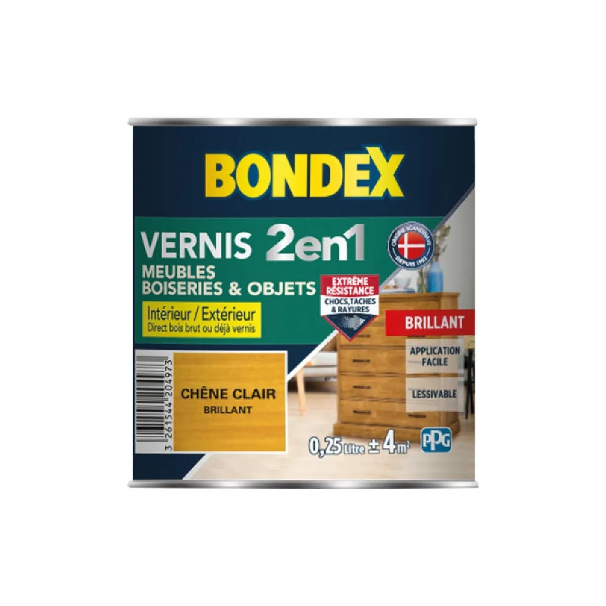 VERNIS CHENE FONCE 250ML BONDEX 420499 - vue 1