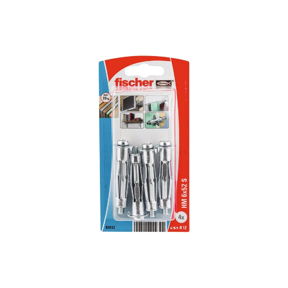 Cheville FISCHER HM 6X52 K NV Corps Creux Métal - vue 2