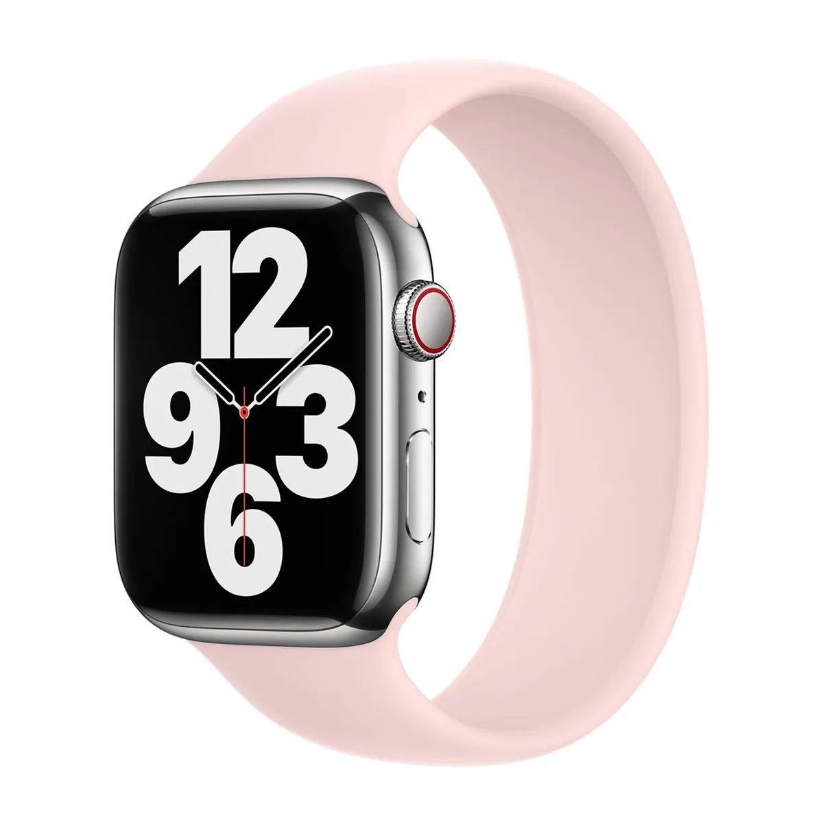 Bracelet Boucle unique en Silicone pour Apple Watch 38404142 mm Taille 9 Chalk