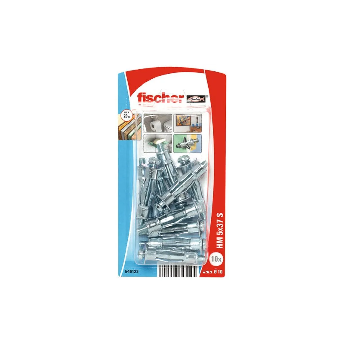 CHEVILLE CORPS CREUX HM5X37S10K NV 10 BL - vue 2