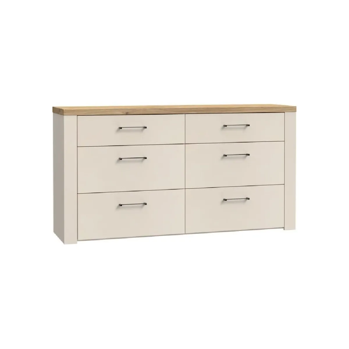 Générique Ss Marque Commode 6 Tiroirs Scandinave - Sable