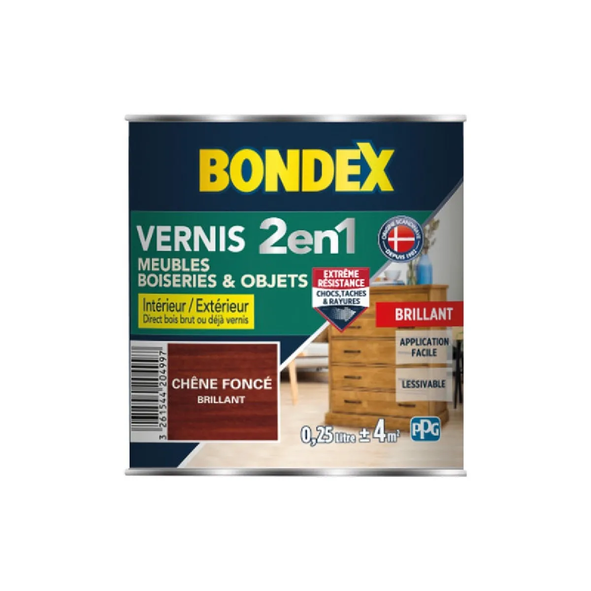 VERNIS CHENE FONCE 250ML BONDEX 420499 - vue 4