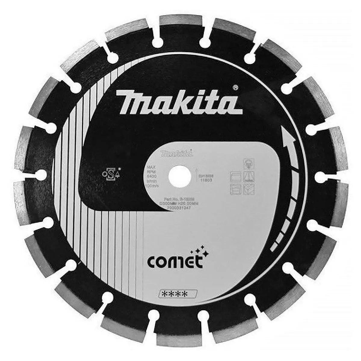 Makita Disque diamant Comet pour asphalte 300x20 B 13269 - vue 2