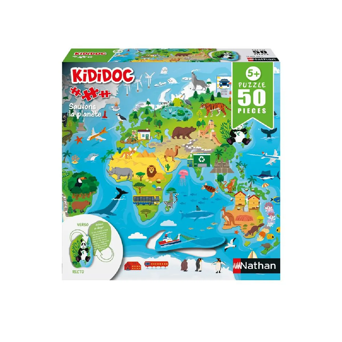 Puzzle 50 pièces Nathan Kididoc Planète - vue 2