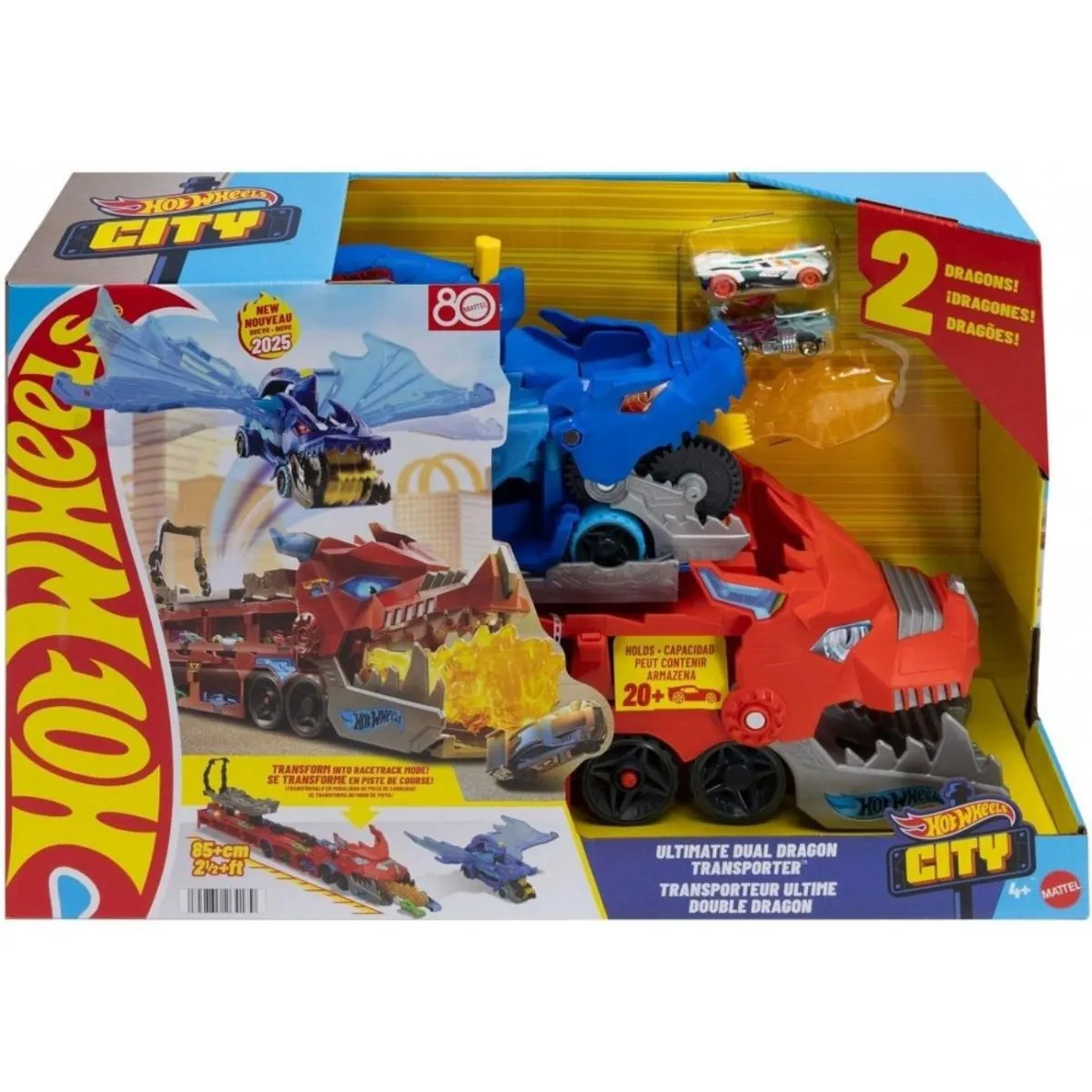 Hot Wheels Véhicules Ultimate Dual Dragon Transporter