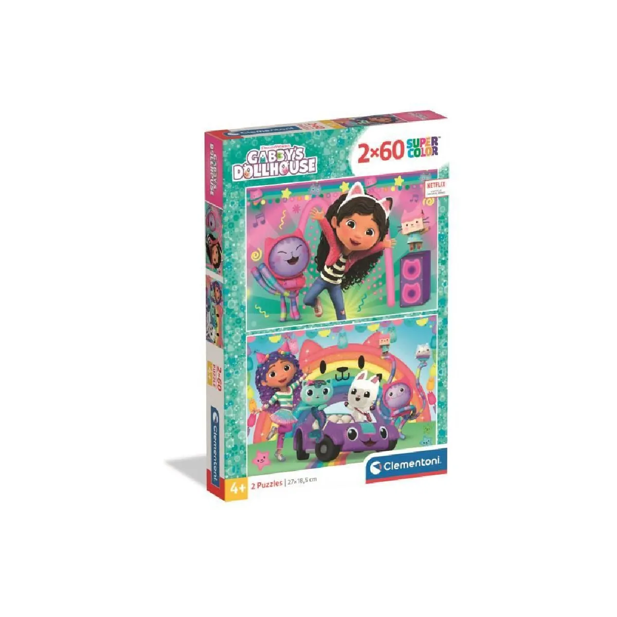 CLEMENTONI 2x60 pièces Gabby et la maison magique - vue 2