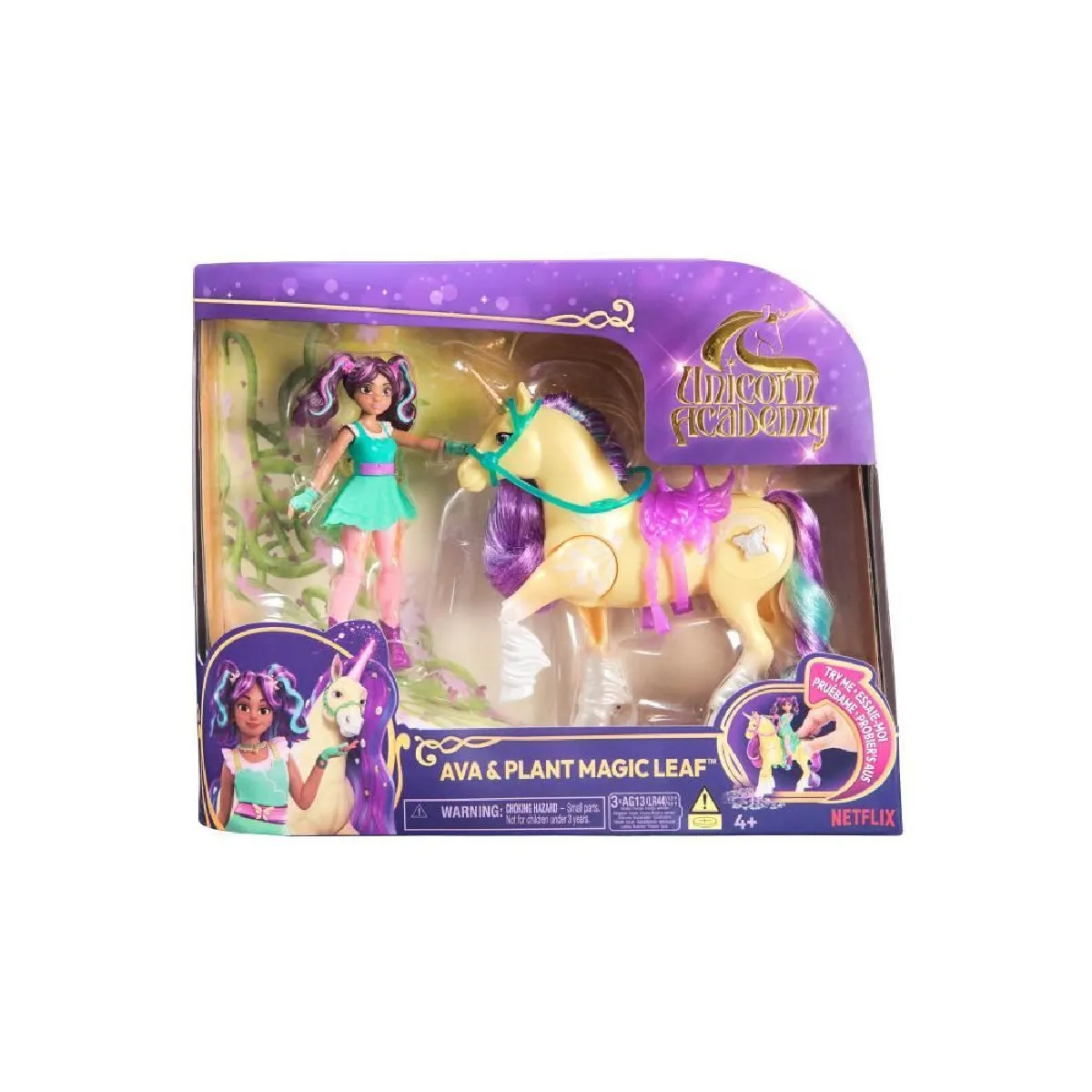 Licorne - Spin Master - 6072482 - Lumieres - Poupée Ava - 7 points d'articulation