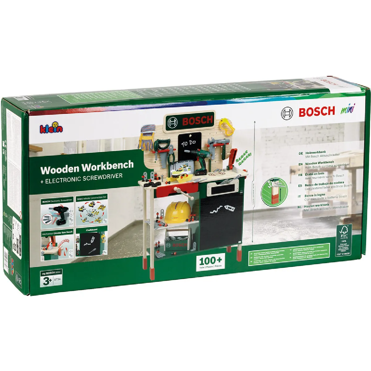?tabli En Bois Bosch Vert Et Beige
