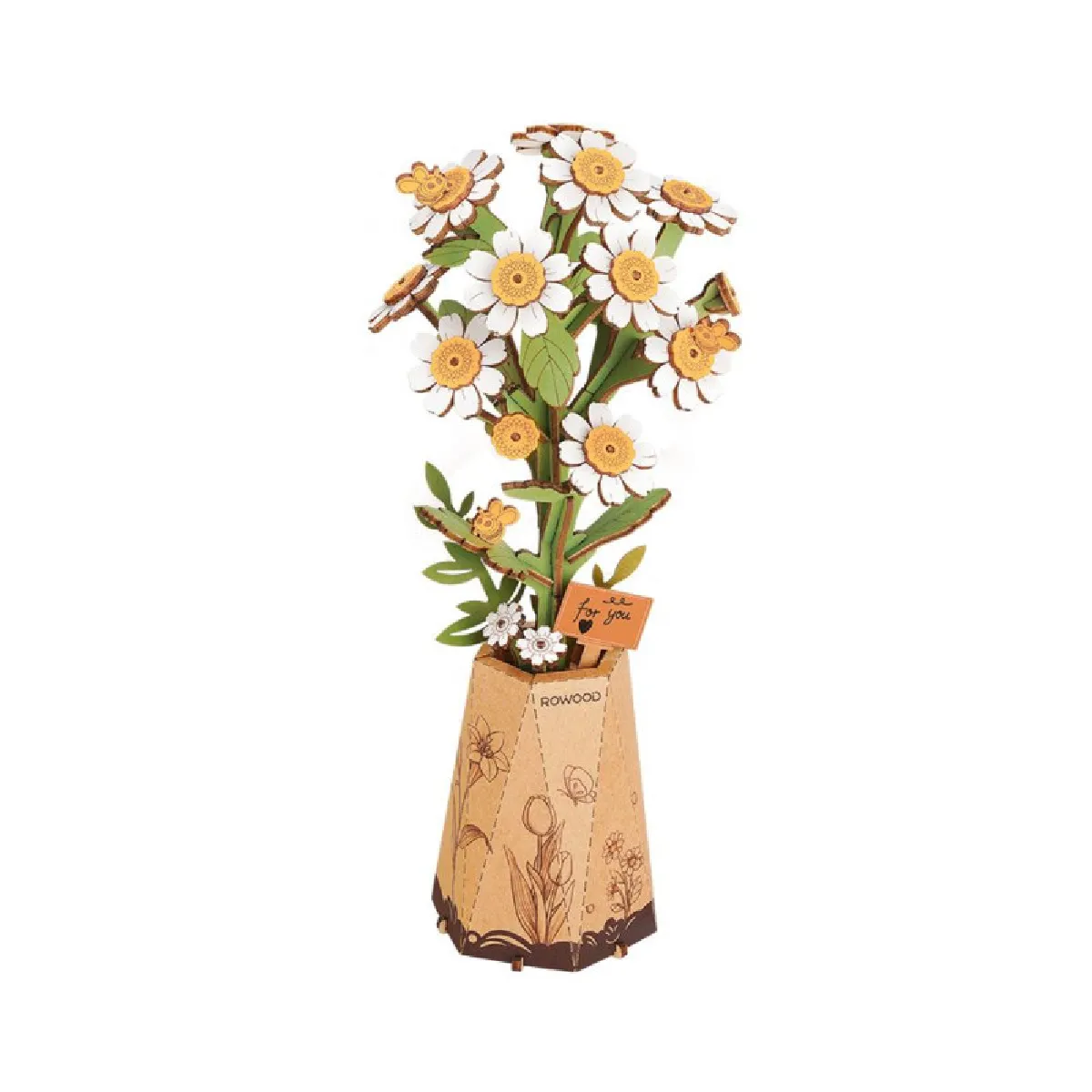 Rowood Puzzle 3D En Bois Fleur De Camomille - Image 3