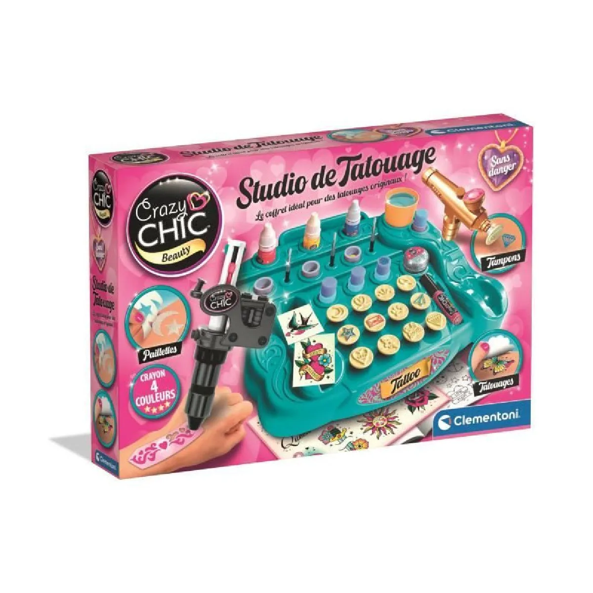 Clementoni Studio de tatouage enfant