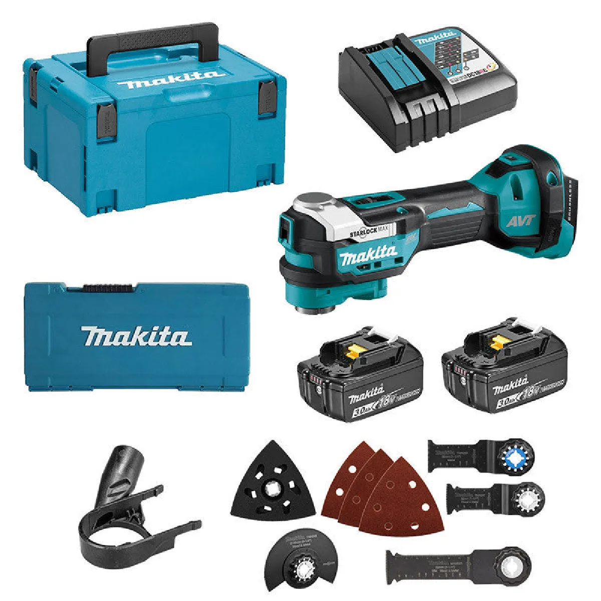Outil multifonction MAKITA DTM52RFJX1 18V 2 x 3 0 Ah