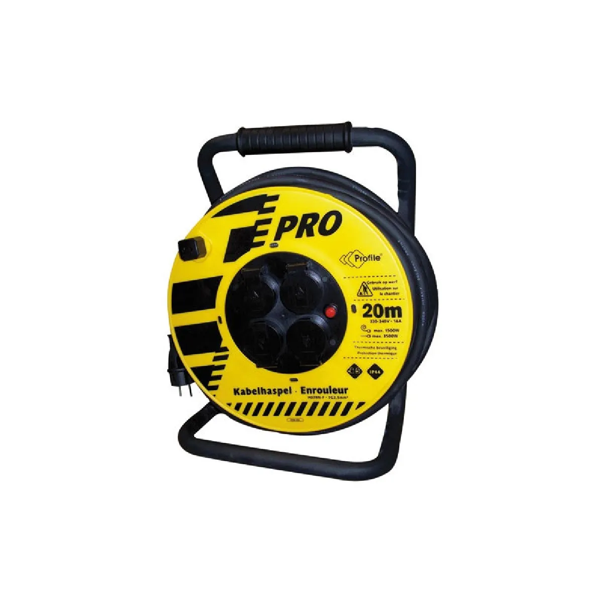 PROFILE ENROULEUR CHANTIER 4P.3GX2.5 20M