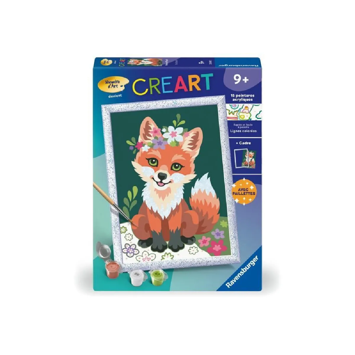 CreArt Kids 18x24cm Renard fleuri