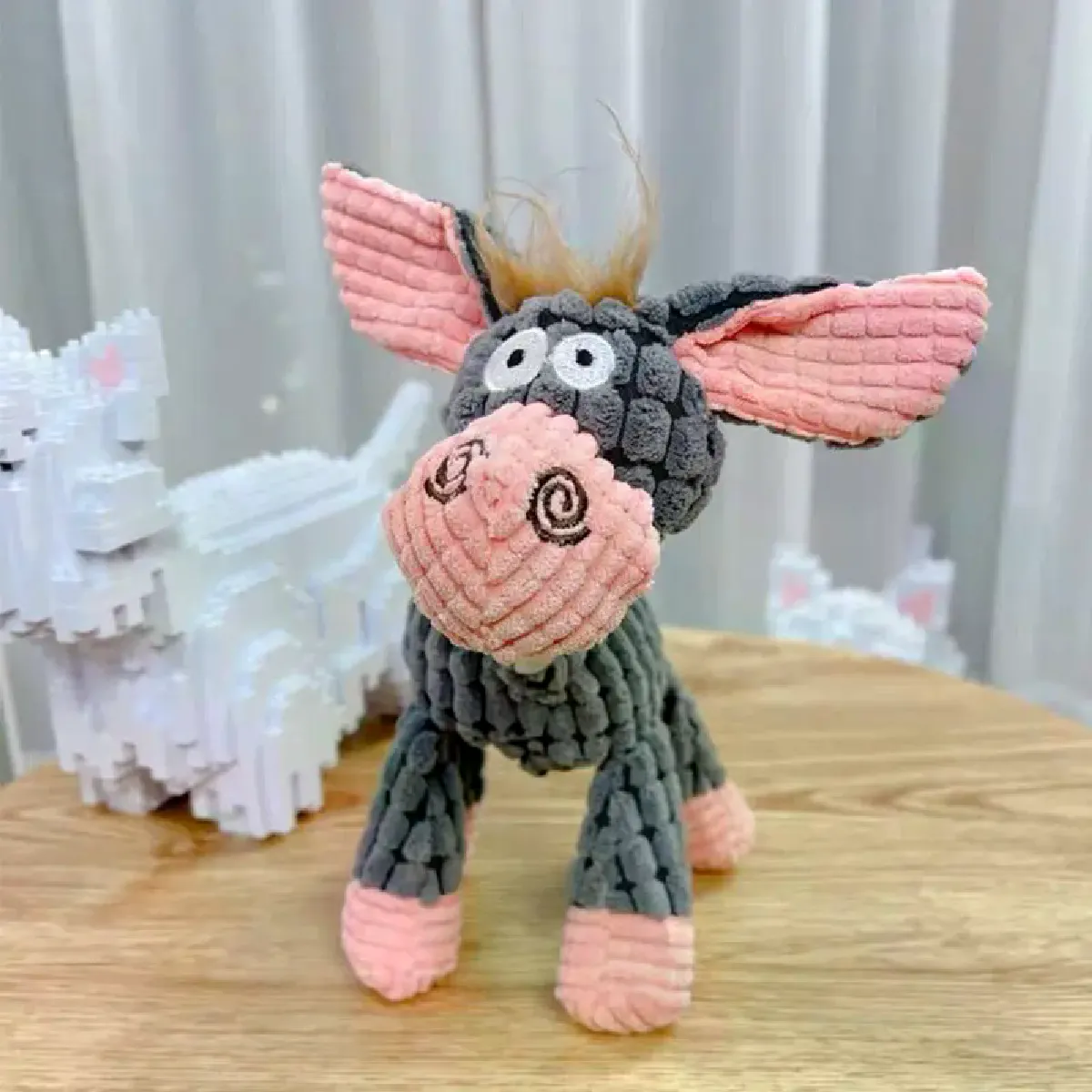 Comparer les prix de Jouet sonore pour chien, entraînement de décompression, résistant aux morsures, peluche interactive, âne, fournitures pour animaux de compagnie~00003