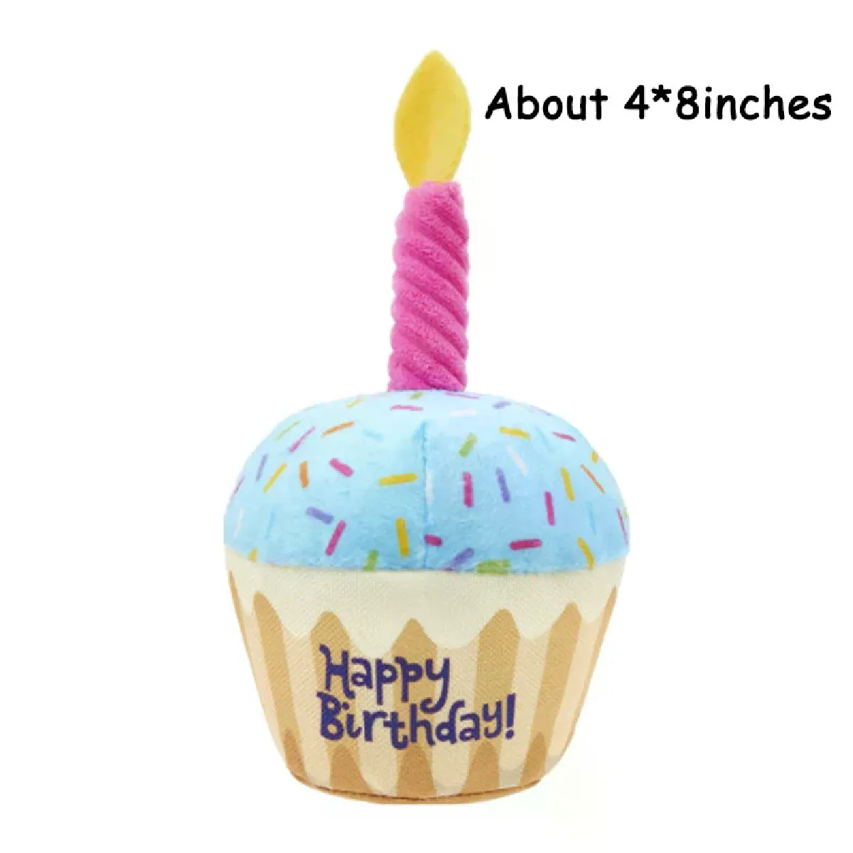 Comparer les prix de Jouet pour chien, mignon gâteau d'anniversaire, jouet couineur, résistant aux morsures, en forme d'os, jouet à mâcher pour chat et chiot, accessoire interactif pour chien~01152