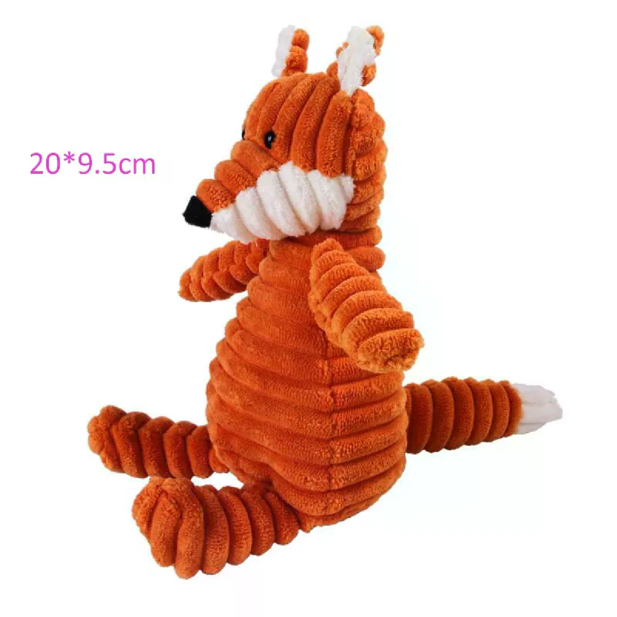 Comparer les prix de Jouets en peluche pour chiens en forme d'animaux, jouets couineurs résistants aux morsures, jouets en velours côtelé pour petits et grands chiens, accessoires de dressage pour chiots~00119