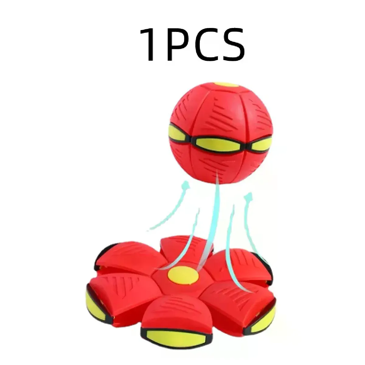 Comparer les prix de Jouets pour chiens, soucoupe volante, OVNI, jeux de sport interactifs en plein air, jeux d'entraînement, déformation magique, balle plate, fournitures pour animaux de compagnie~00546