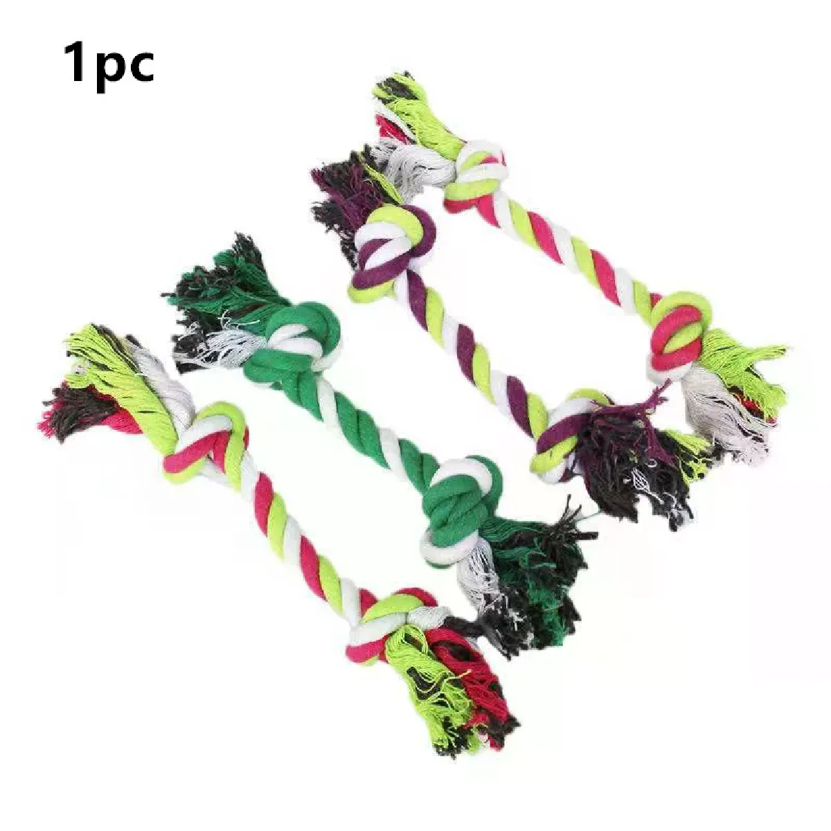 Meilleurs prix pour Jouet pour chien, corde à nouer, boule, corde en coton, haltère, nettoyage des dents, jouet à mâcher, tressé, durable, résistant aux morsures, fournitures pour animaux de compagnie, 1 pièce~01416