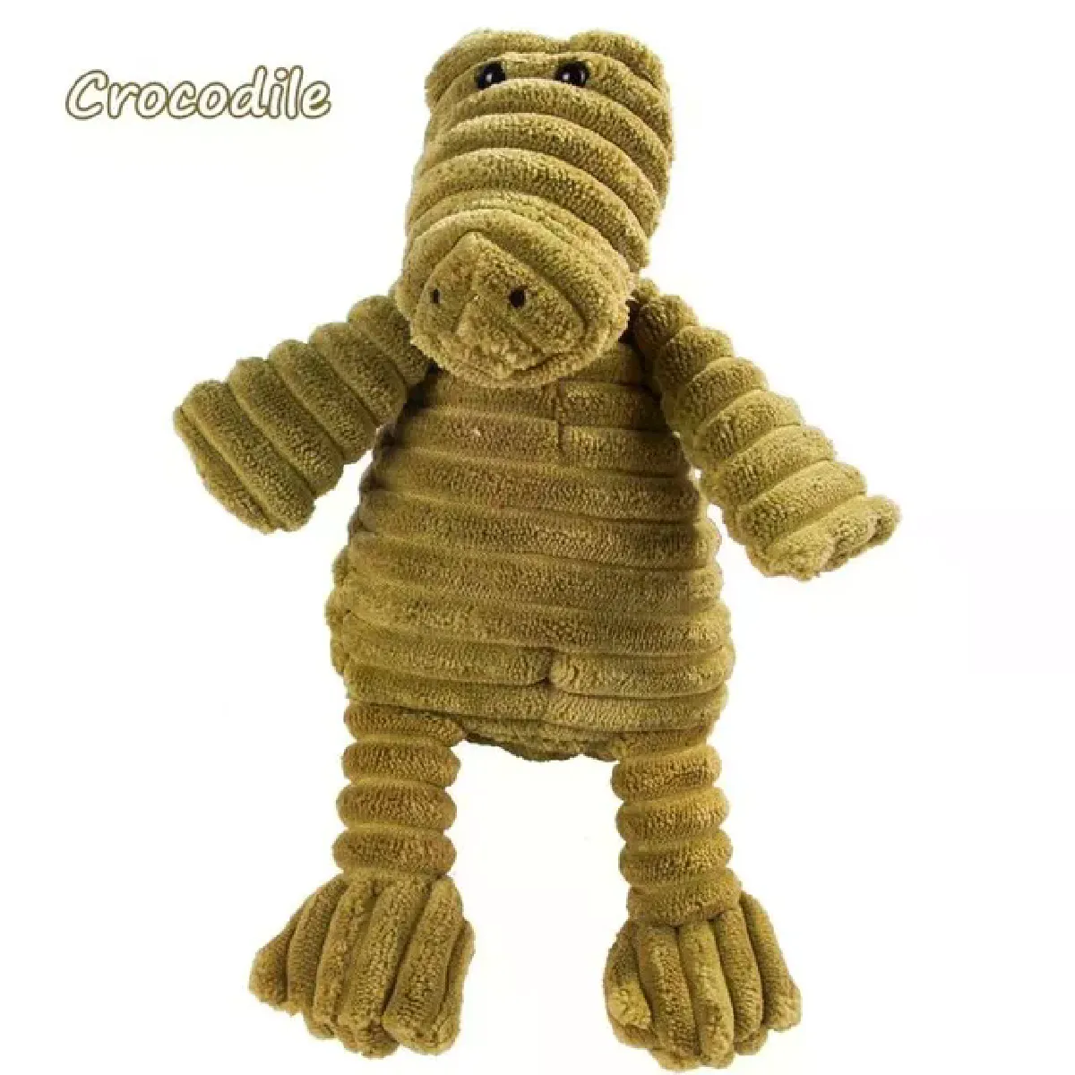 Meilleurs prix pour Jouets en velours côtelé pour petits et grands chiens, peluche en forme d'animal, jouet couineur à mâcher pour chiots, accessoires pour animaux de compagnie~01185