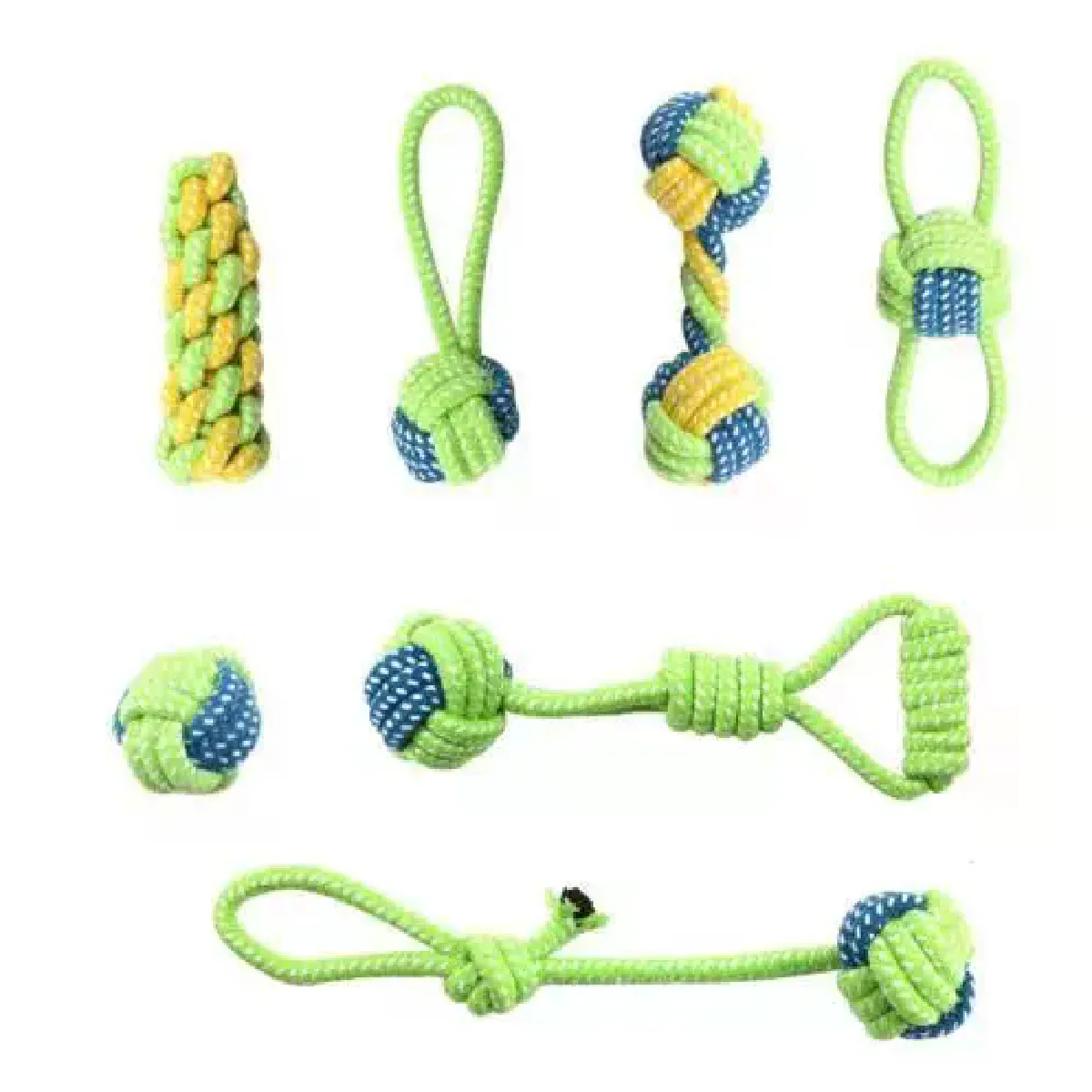 Comparer les prix de Jouets pour chiens pour grands et petits chiens, jouet interactif en corde de coton, mini jouets pour chiens, balle pour accessoires pour chiens, brosse à mâcher, jouet pour chiot~00178