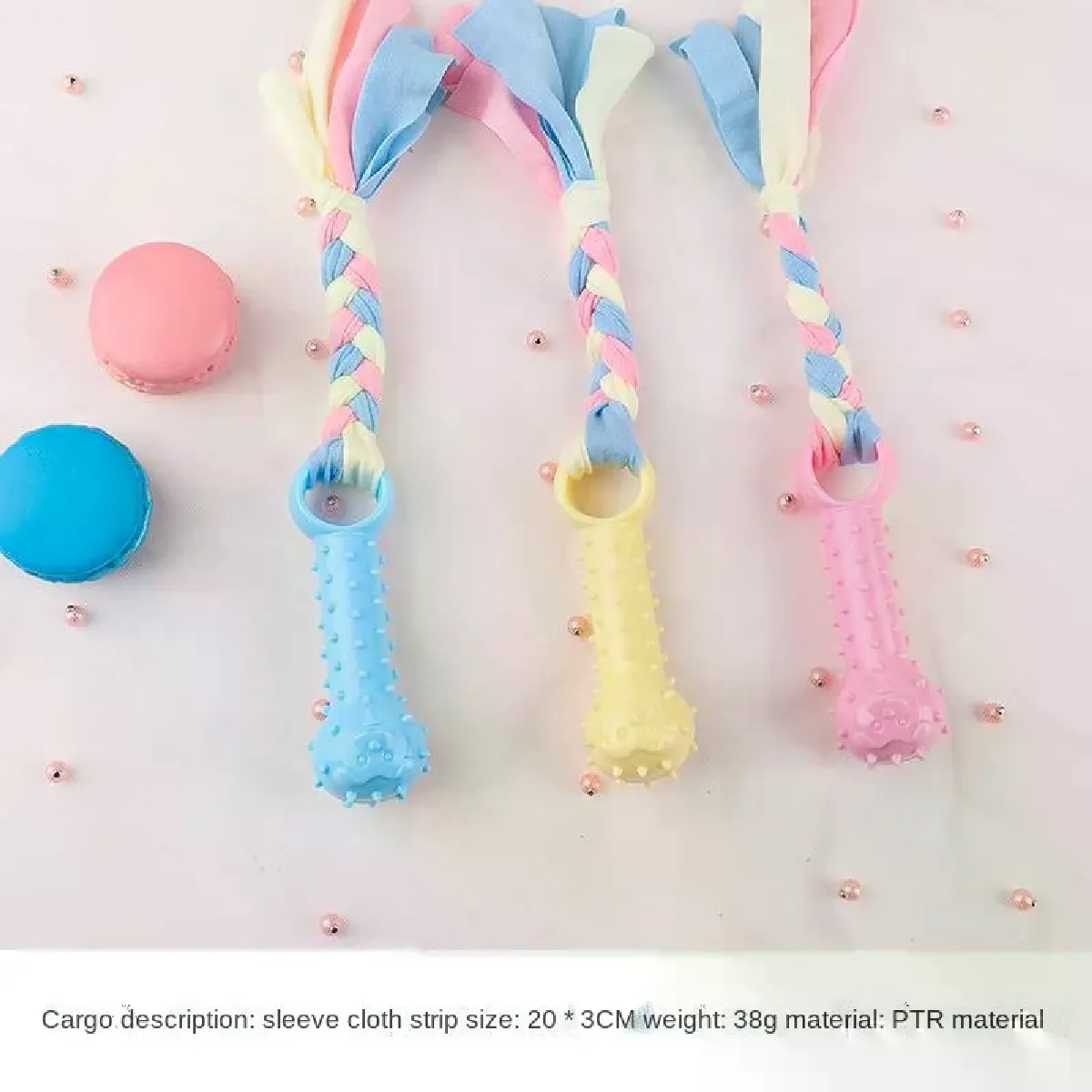 Meilleurs prix pour Jouet pour chien, boule molaire, dents propres pour petits chiens, chiots, jouets de dentition à mâcher, accessoires pour chien, jouets mignons en corde pour chiots, 1 pièce~01461