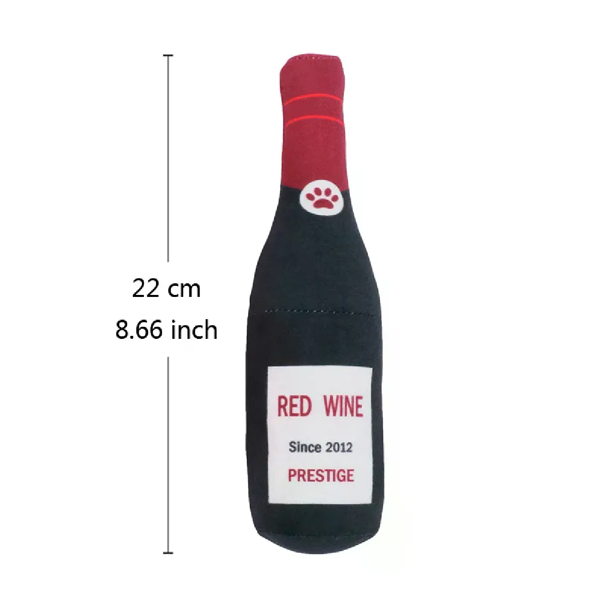 Comparer les prix de Jouet en peluche amusant pour chien, jouet couineur en forme de bouteille de bière, jouet à mâcher résistant aux morsures, jouet interactif pour animaux de compagnie~01234