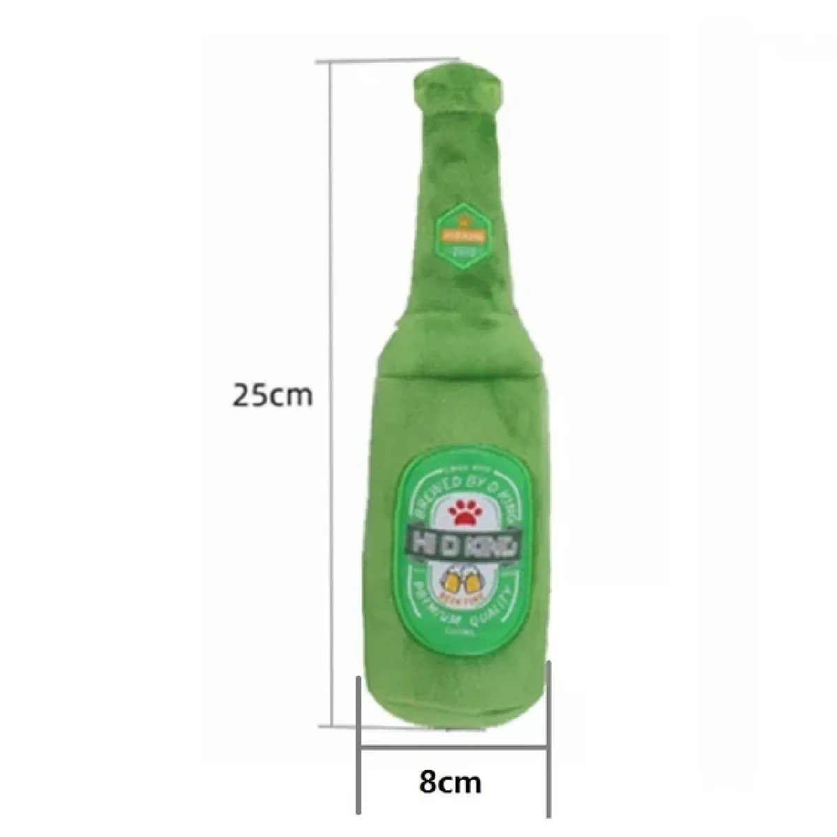 Comparer les prix de Jouet couineur en peluche créatif en forme de bouteille de bière pour chien, doux, interactif, résistant aux morsures, à mâcher propre, accessoire pour animaux de compagnie~01405