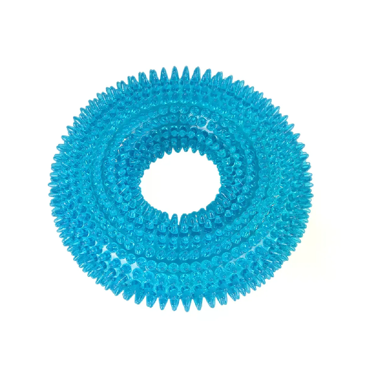 Comparer les prix de Jouets pour chiens, jouet sonore pour chiots, anneau de nettoyage des dents grinçantes, TPR, jouet à mâcher pour animaux de compagnie, épine, accessoires pour chiens~01823