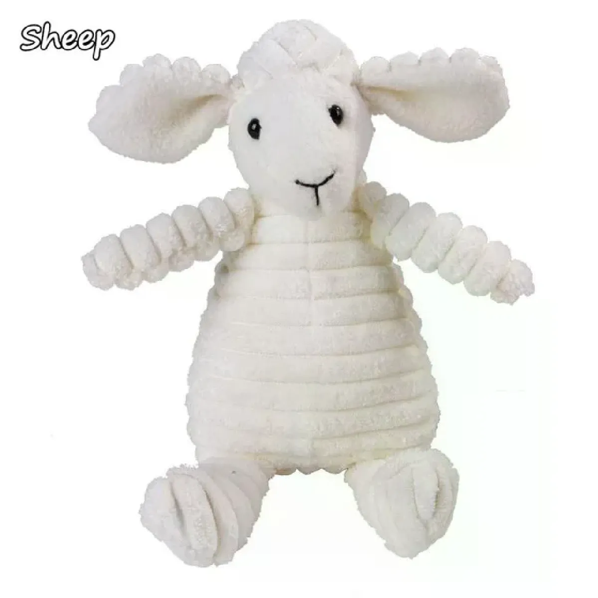 Meilleurs prix pour Jouets en velours côtelé pour petits et grands chiens, peluche en forme d'animal, jouet couineur à mâcher pour chiots, accessoires pour animaux de compagnie~01191