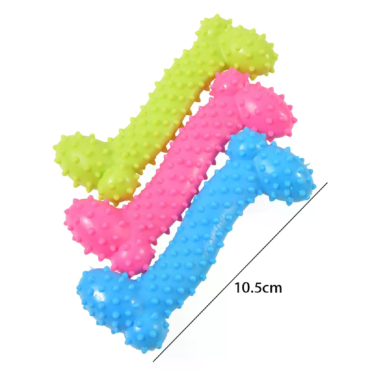 Meilleurs prix pour jouet pour animaux de compagnie pour petits chiens, en caoutchouc, résistant aux morsures, nettoyage des dents, jouets d'entraînement à la mastication, fournitures pour animaux de compagnie, couleur aléatoire~00647