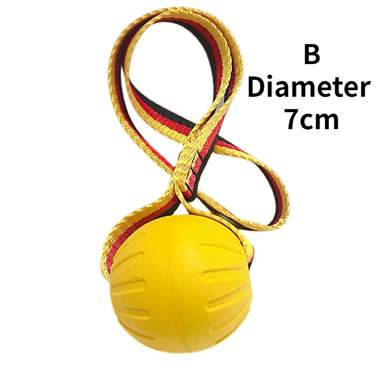 Meilleurs prix pour Jouet pour chien avec corde, jouet interactif indestructible pour chien, dressage d'animaux de compagnie, mâche, nettoie les dents, noyau solide, balle en caoutchouc EVA pour chien~00634