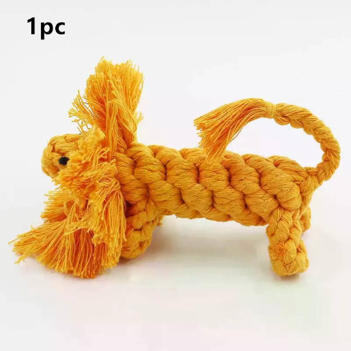 Meilleurs prix pour Jouet pour chien, corde à nouer, boule, corde en coton, haltère, nettoyage des dents, jouet à mâcher, tressé, durable, résistant aux morsures, fournitures pour animaux de compagnie, 1 pièce~01423
