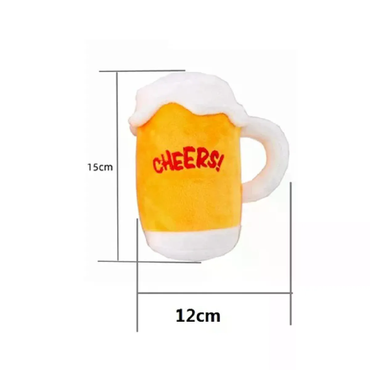 Comparer les prix de Jouet couineur en peluche créatif en forme de bouteille de bière pour chien, doux, interactif, résistant aux morsures, à mâcher propre, accessoire pour animaux de compagnie~01406