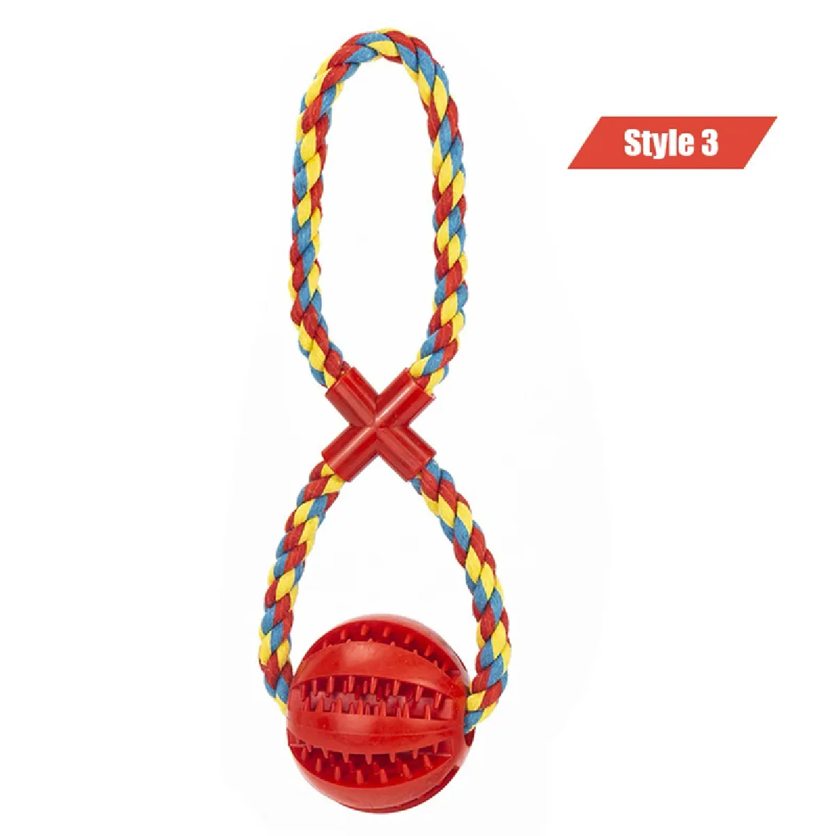 Comparer les prix de Jouets pour chiens, balles à friandises interactives, corde de chanvre, balles en caoutchouc qui fuient pour petits chiens, jouets à mâcher, nettoyage des dents pour animaux de compagnie~00455