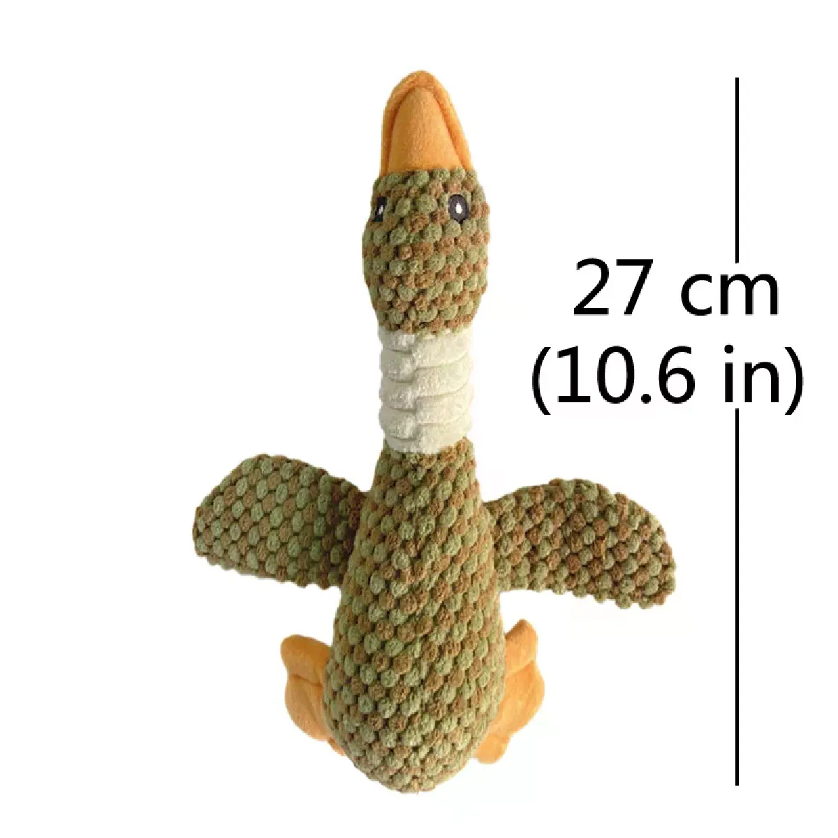 Comparer les prix de Jouet en peluche mignon pour chien, jouet couineur de canard, jouet à mâcher à motif d'oies sauvages pour petits, grands et moyens chiens, nettoyage des dents~01726