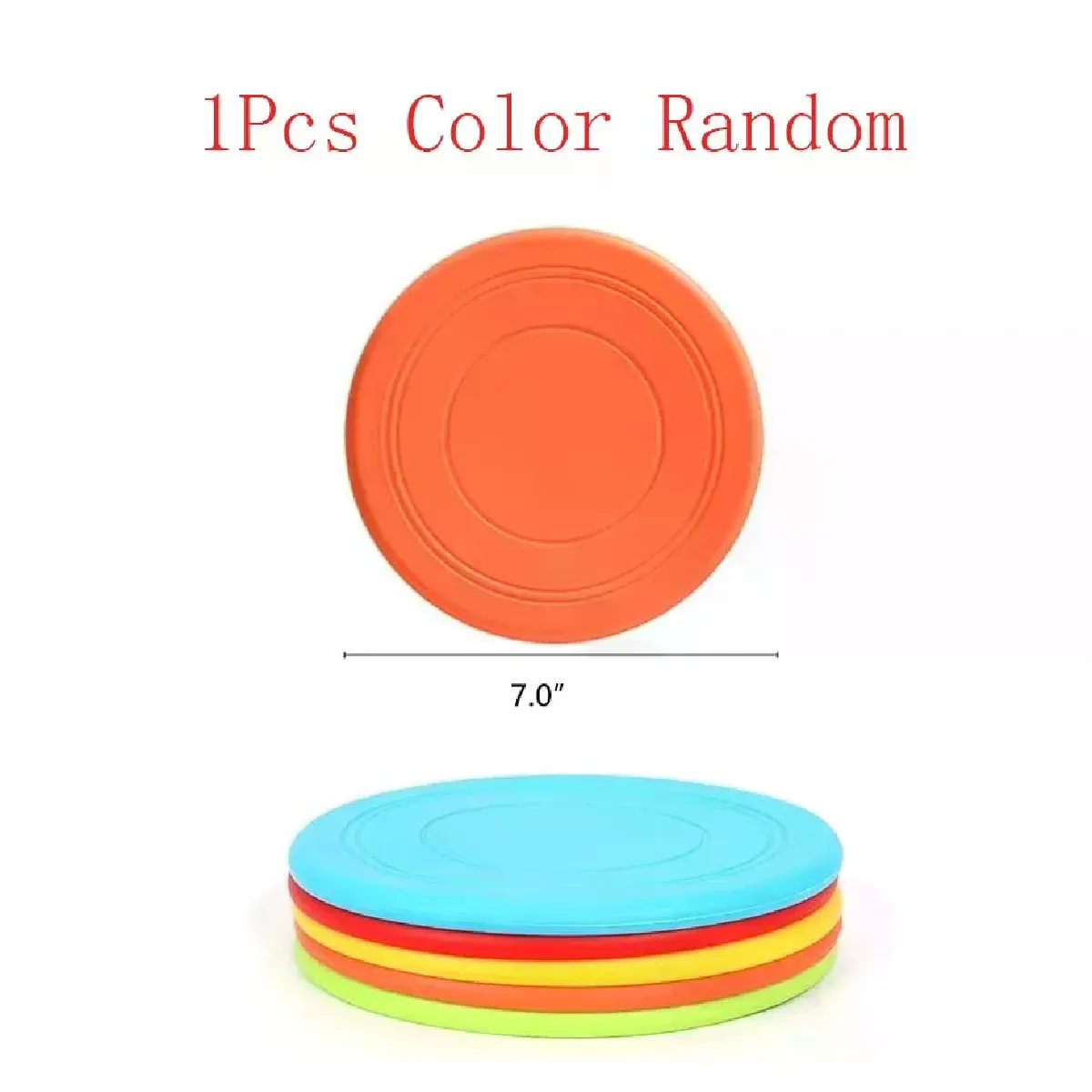 Comparer les prix de Frisbee pour chiens jouet en silicone matériau respectueux de l'environnement interactif fournitures pour animaux de compagnie formation pour chiens et chiots~00042