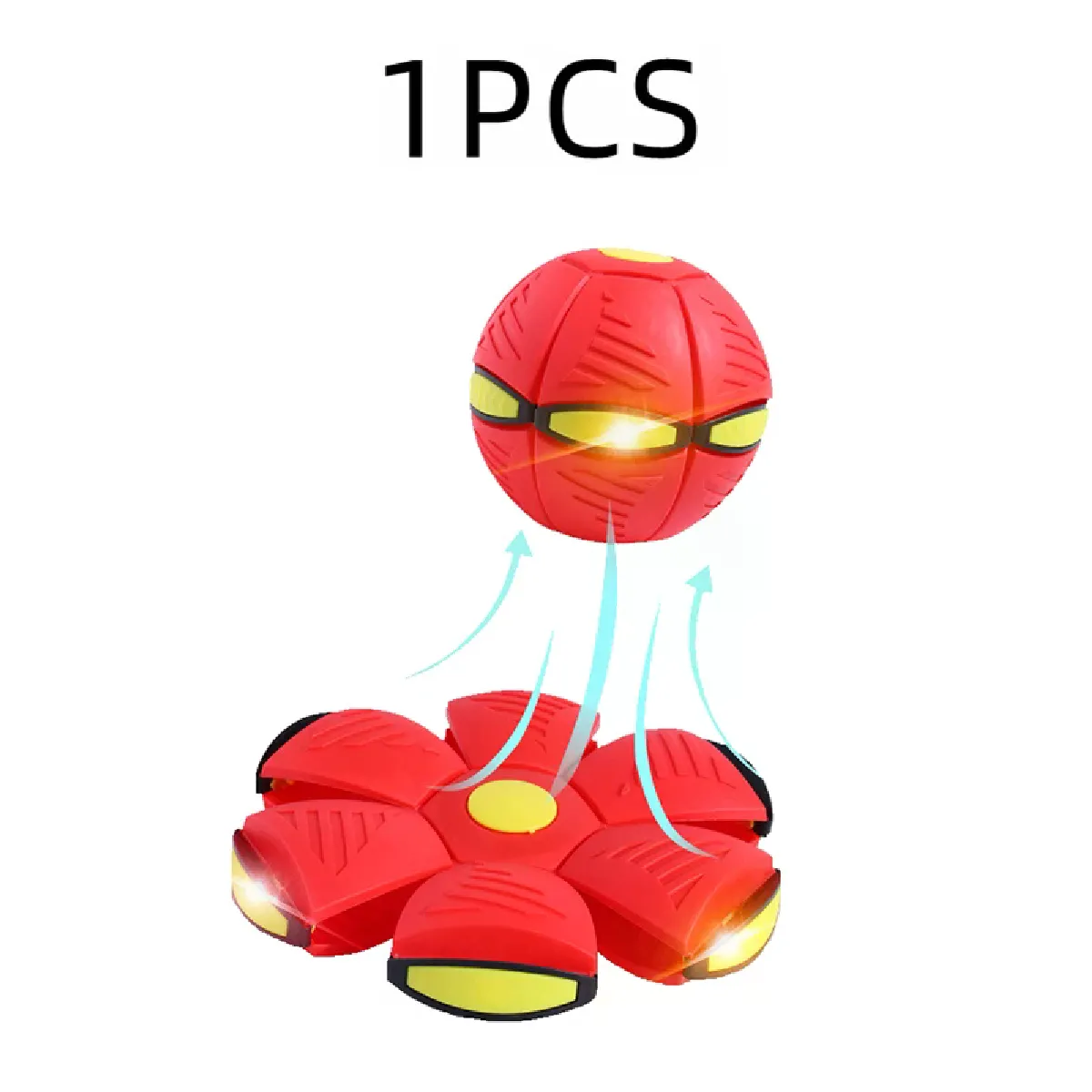 Comparer les prix de Jouets pour chiens, soucoupe volante, OVNI, jeux de sport interactifs en plein air, jeux d'entraînement, déformation magique, balle plate, fournitures pour animaux de compagnie~00550