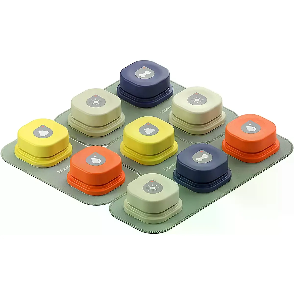 Meilleurs prix pour MEWOOFUN Chien Bouton Enregistrement Parlant Animal de Compagnie pour Entraînement Vocal Jouet Cloche Interactif avec Coussin et Autocollant Facile à Utiliser~00947