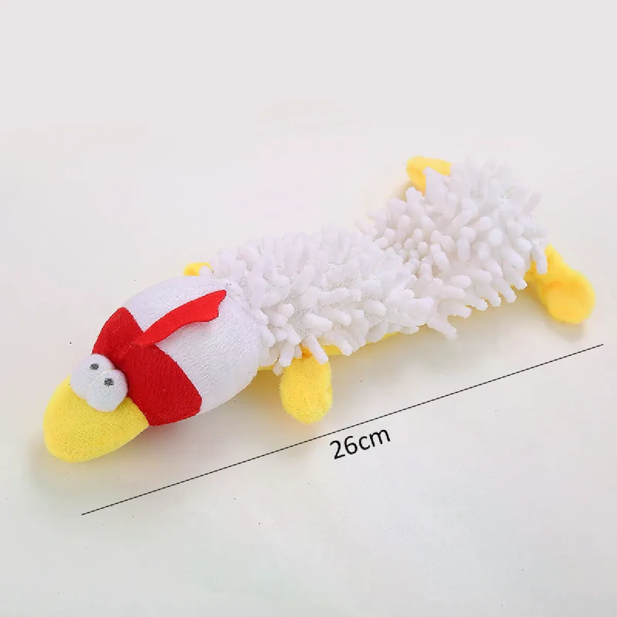 Meilleurs prix pour Jouet en peluche mignon de canard sonore animal en peluche jouet couineur de chien jouet couineur nettoyage des dents chien jouets de corde à mâcher accessoires pour chiens jouets~00747