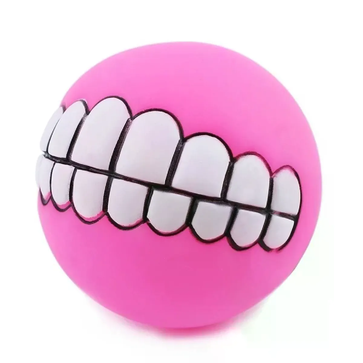 Comparer les prix de Balle en silicone pour chien et chiot, jouet amusant à mâcher avec des dents et des sons, accessoire pour grands chiens~01223