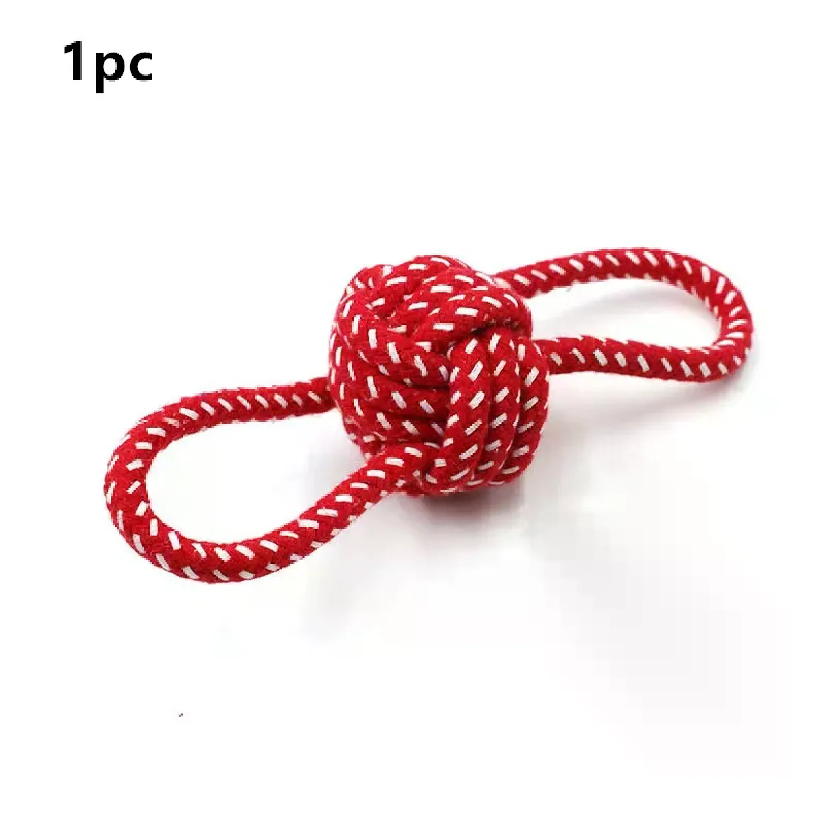 Meilleurs prix pour Jouet pour chien, corde à nouer, boule, corde en coton, haltère, nettoyage des dents, jouet à mâcher, tressé, durable, résistant aux morsures, fournitures pour animaux de compagnie, 1 pièce~01430
