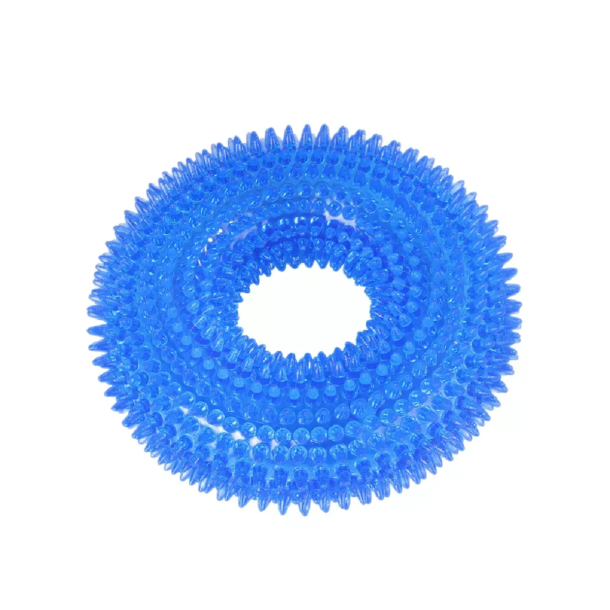 Comparer les prix de Jouets pour chiens, jouet sonore pour chiots, anneau de nettoyage des dents grinçantes, TPR, jouet à mâcher pour animaux de compagnie, épine, accessoires pour chiens~01585