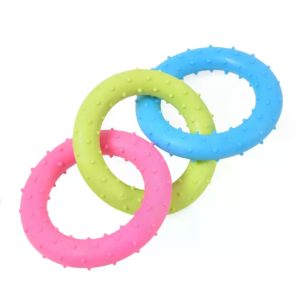Meilleurs prix pour jouet pour animaux de compagnie pour petits chiens, en caoutchouc, résistant aux morsures, nettoyage des dents, jouets d'entraînement à la mastication, fournitures pour animaux de compagnie, couleur aléatoire~00422
