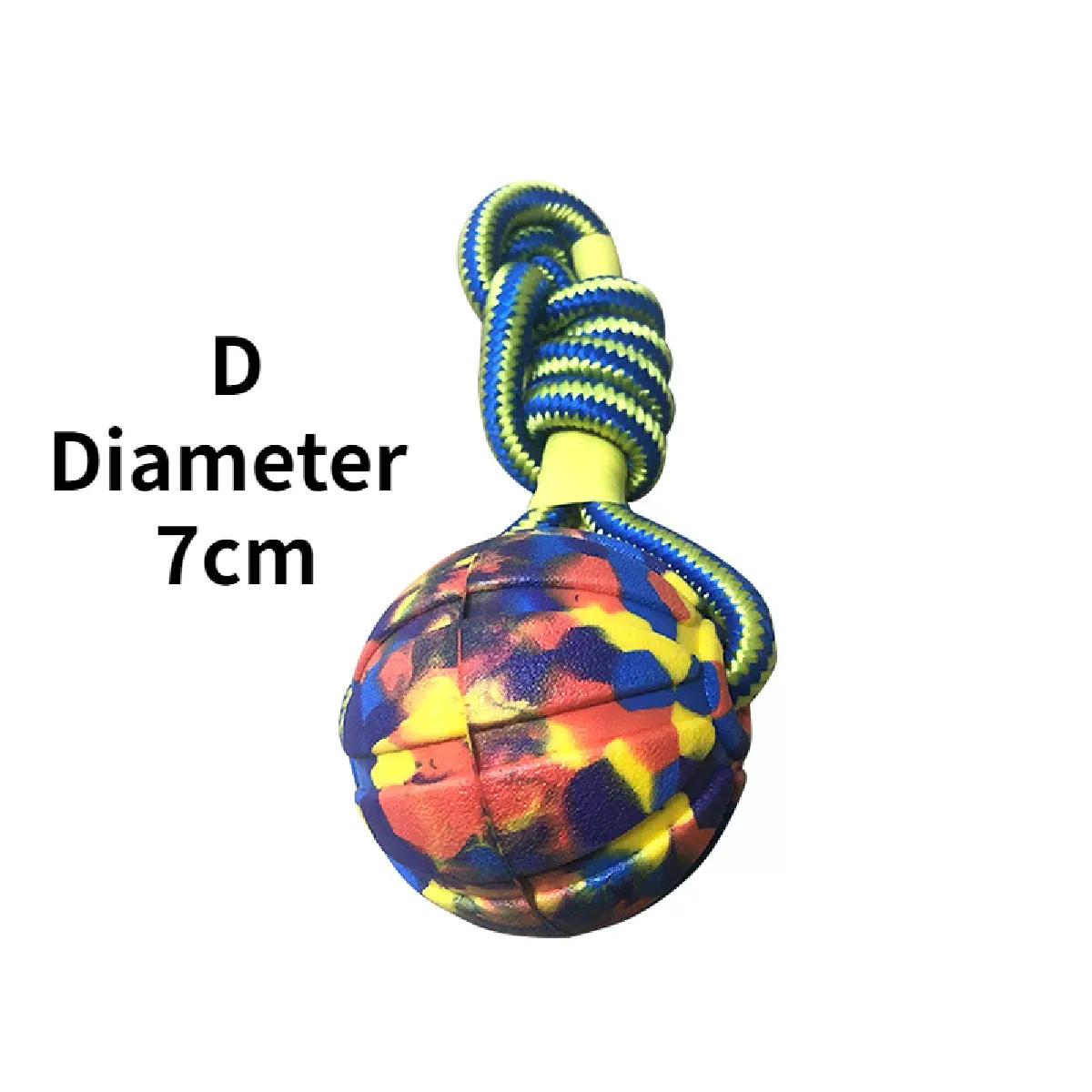 Meilleurs prix pour Jouet pour chien avec corde, jouet interactif indestructible pour chien, dressage d'animaux de compagnie, mâche, nettoie les dents, noyau solide, balle en caoutchouc EVA pour chien~00638
