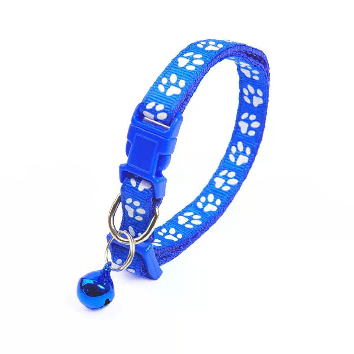 Collier à clochette coloré et mignon, boucle réglable, accessoire pour chat, accessoire pour animaux de compagnie, collier personnalisé pour chaton, accessoire pour petit chien~00409