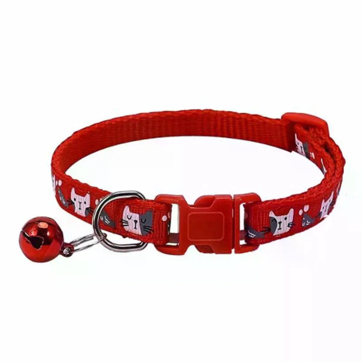 Comparer les prix de Accessoires pour animaux de compagnie collier cloche pour chien ou chat motif chat coloré colliers réglables pour chiot chaton pour petit animal~00015