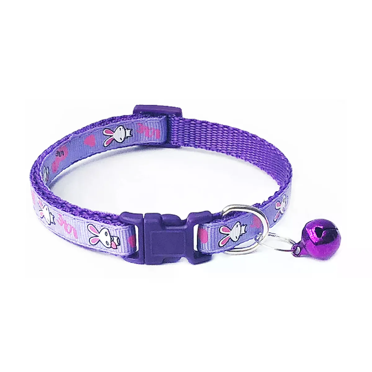 Comparer les prix de Collier réglable en polyester avec clochette pour chien et chat~01035